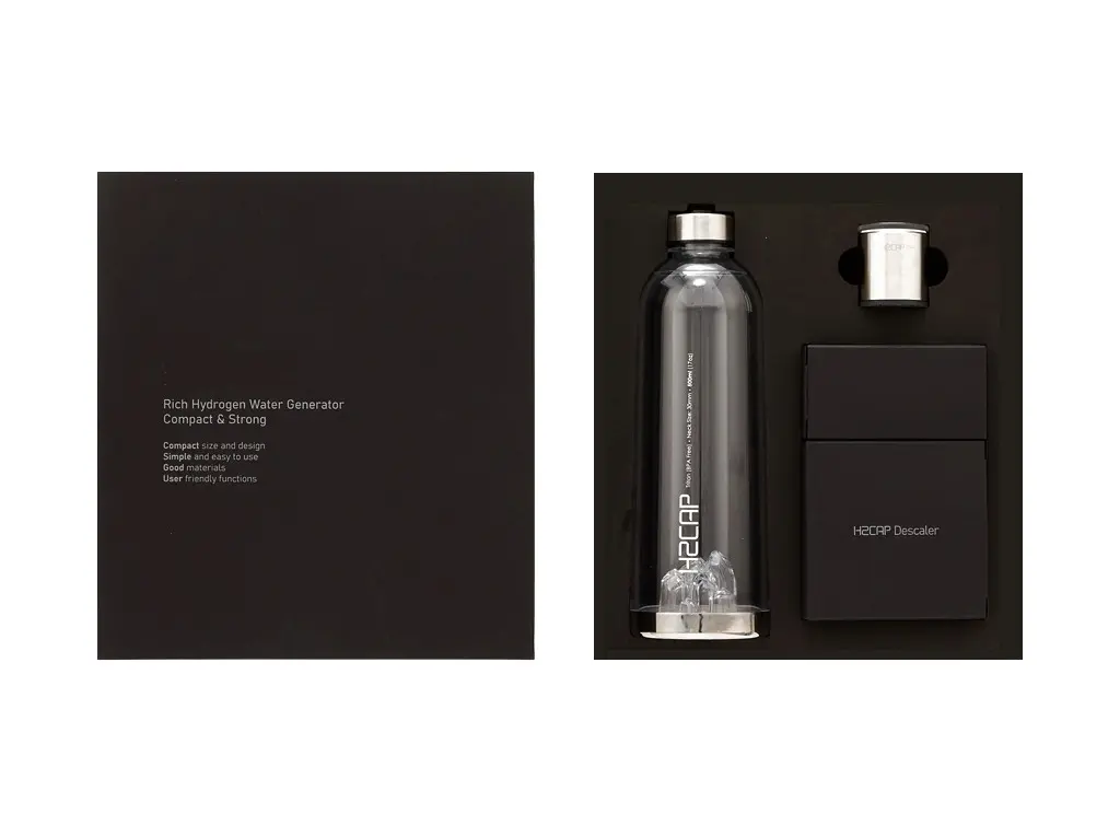 Home 1 H2CAP PLUS portable hydrogen water bottle cap — Silver